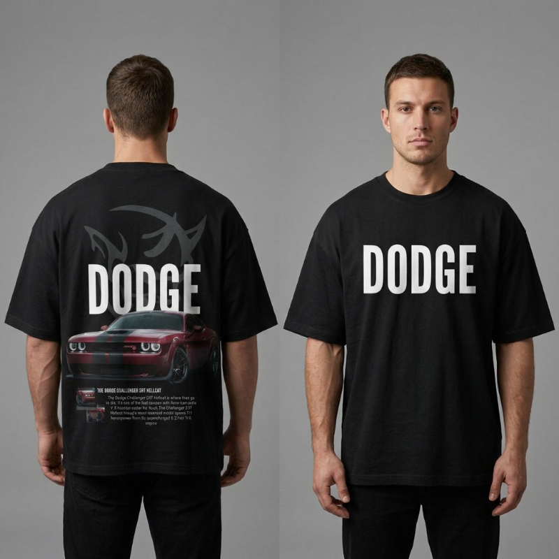 Dodge Muscle Car Graphic T-Shirt – Streetwear Cotton Tee